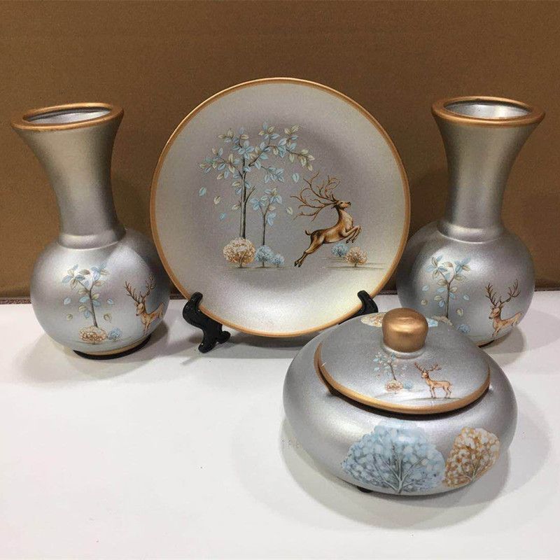 陶瓷花瓶摆件/婚庆软装酒店/工艺品礼品产品图