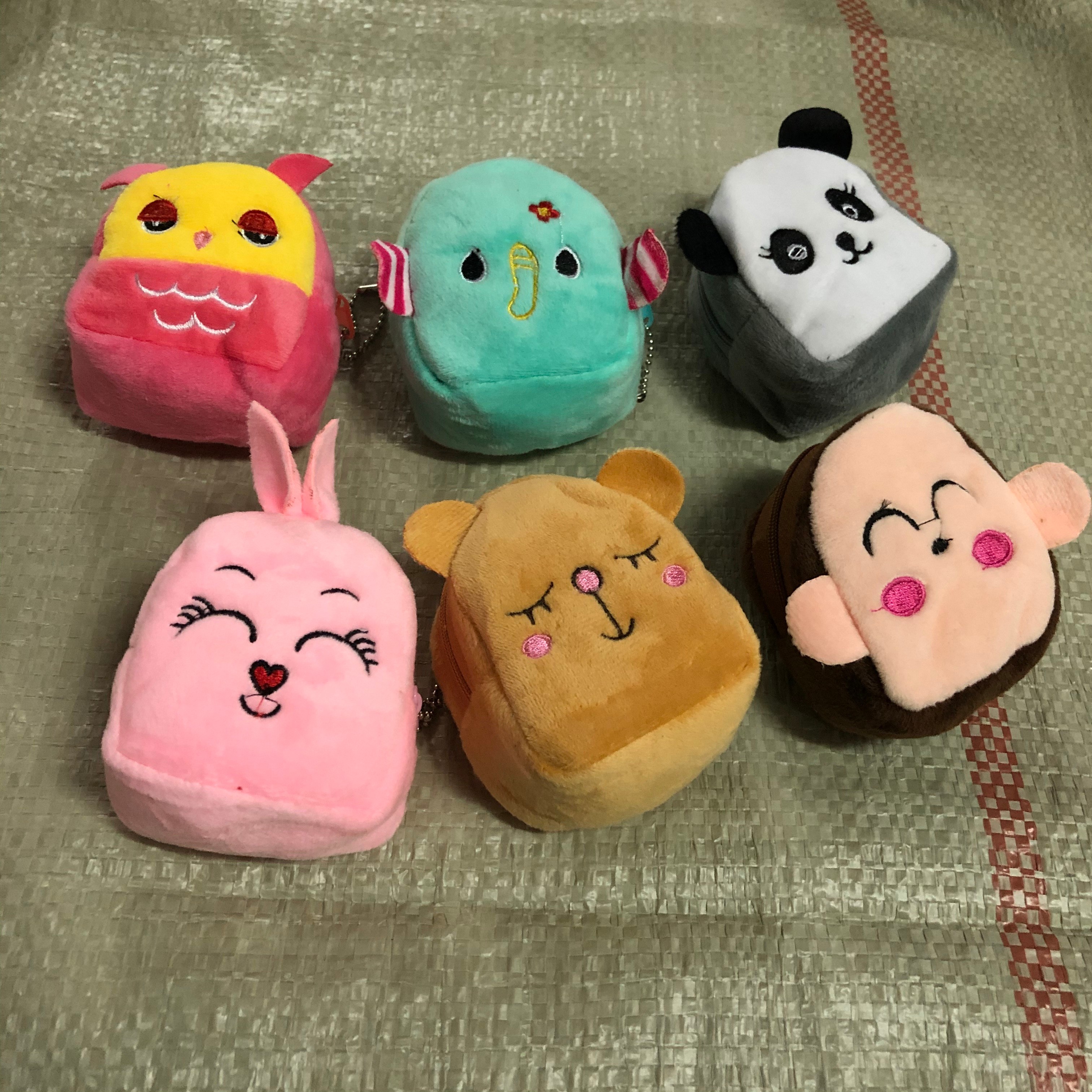 刺绣小钱包立体小书包零钱包卡通儿童钱包零钱包钥匙扣包立体钱包小书包详情图3