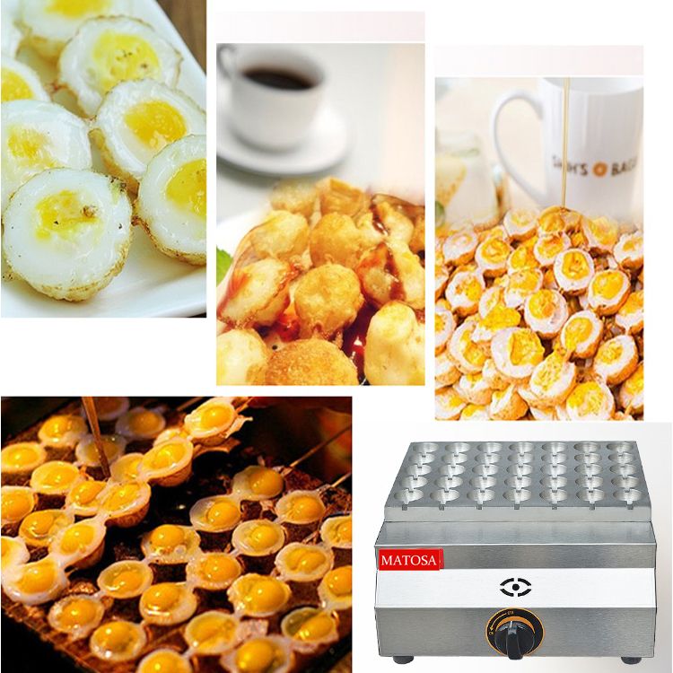 三十五孔燃气鹌鹑蛋炉不喷涂FY-35A.R章鱼丸子机商用鸟蛋机设备细节图