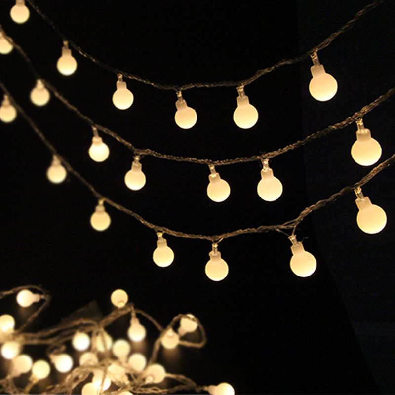 LED color lights, USB batteries, outdoor waterproof light strings, Christmas lights, round ball star lights, New Year wedding room decorative lights Application Scenario