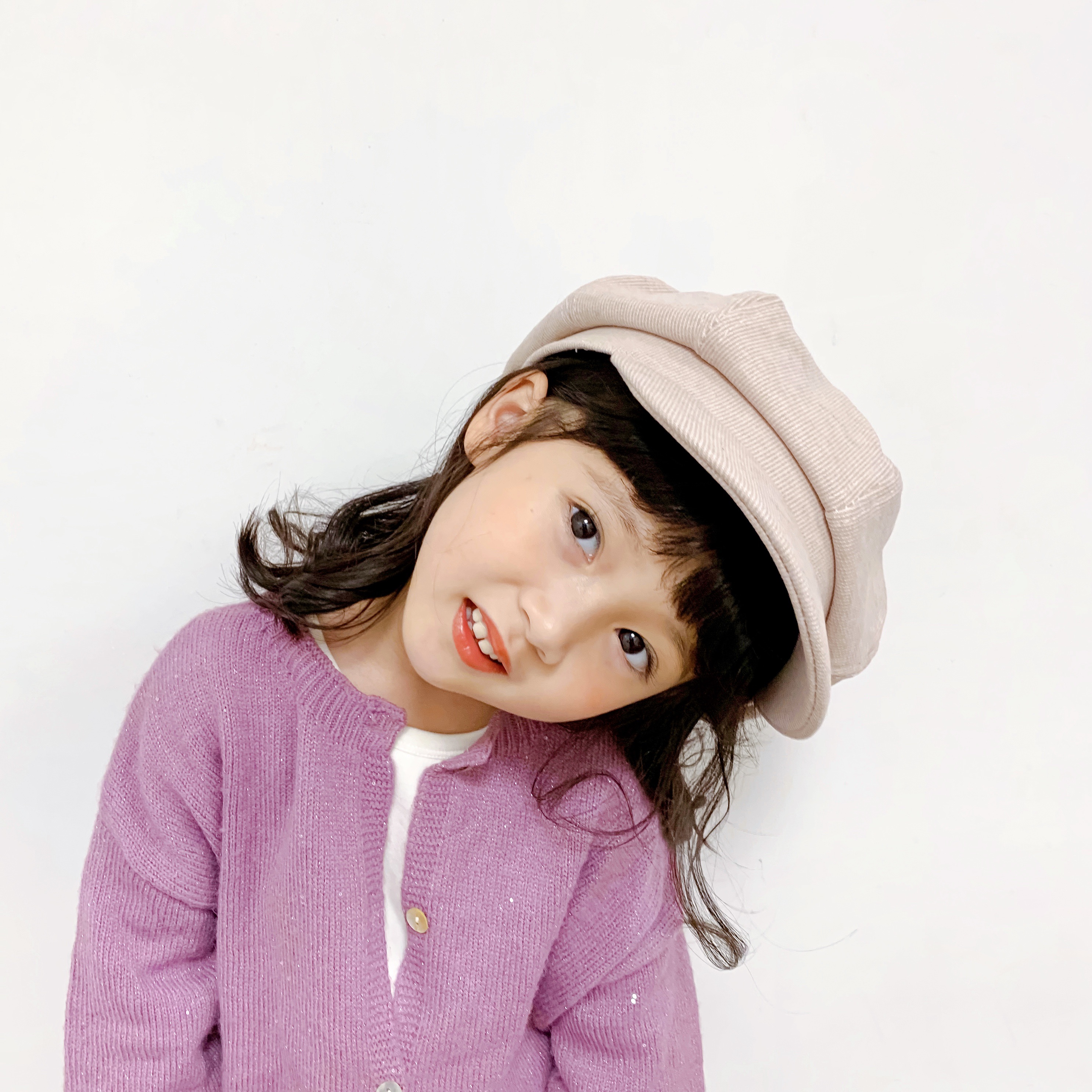 Autumn-Winter Wool Octagon Beret For Children 5