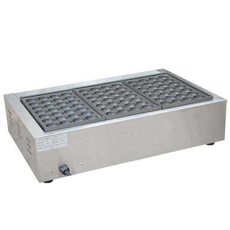 Electric three-plate fish ball stove FY-3, commercial octopus ball machine, shrimp egg pulling machine, octopus ball snack equipment Specification image