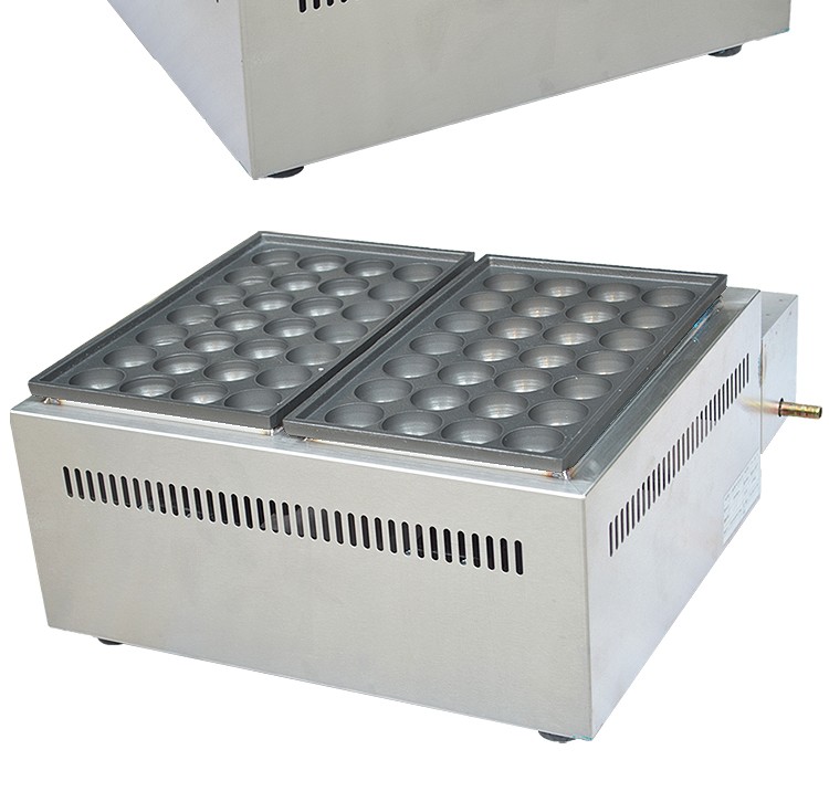FY-55.R 56-hole gas fish ball stove, commercial 2-plate takoyaki 4 cm shrimp egg pulling machine detail image 6