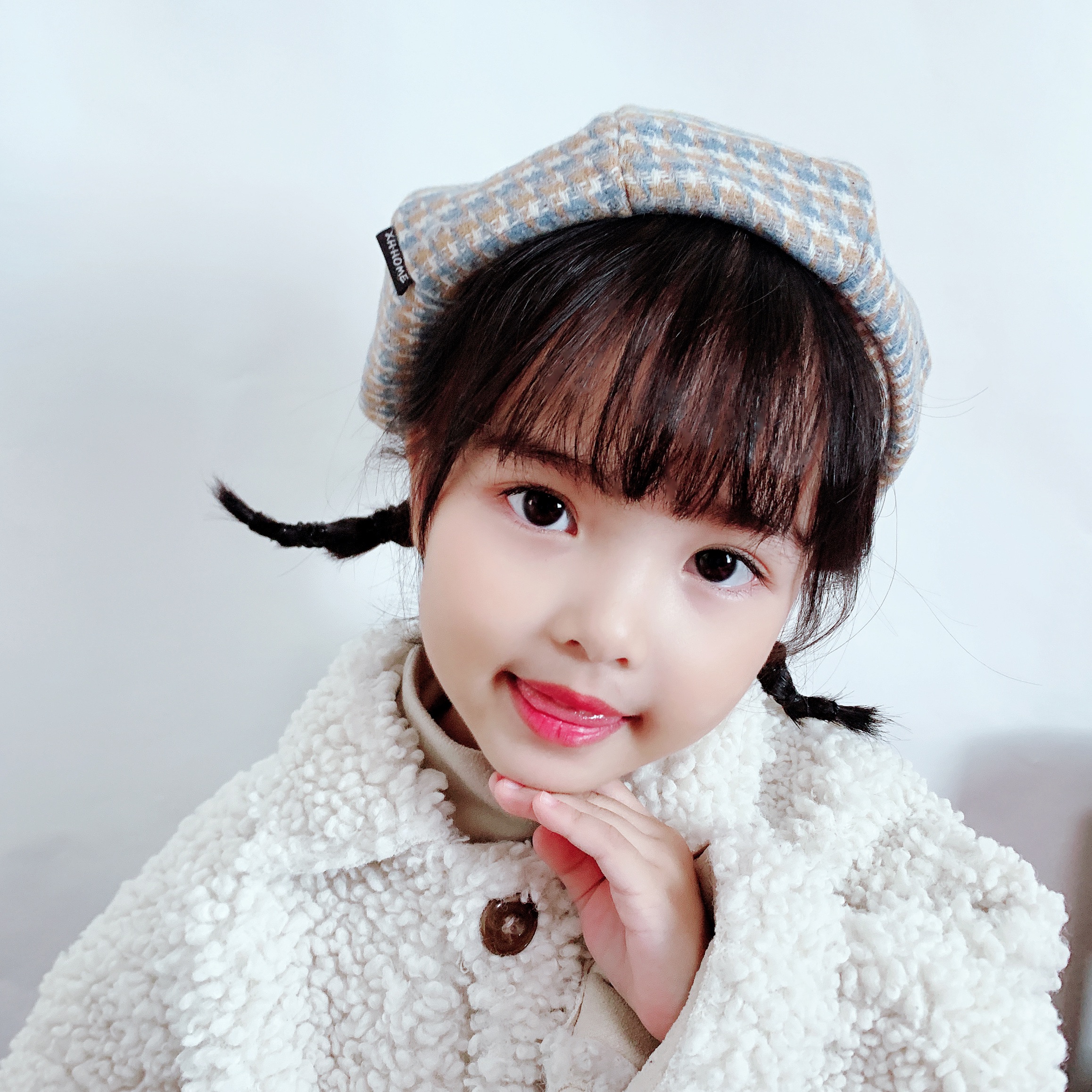 Autumn And Winter Children's Popular Wool Octagon Painter's Hat 11