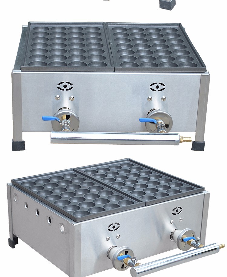 商用燃气鱼丸炉FY-1112日式章鱼丸子机双板烤盘虾扯蛋烧烤炉详情图5