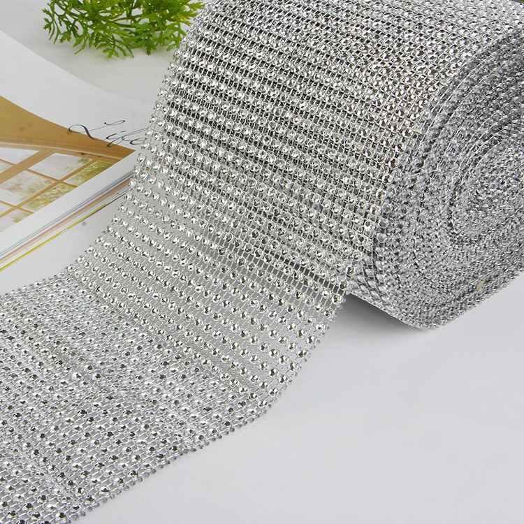 批发24排网钻 可电镀塑料线钻排钻 服装辅料圣诞饰品 工艺品配件详情图2