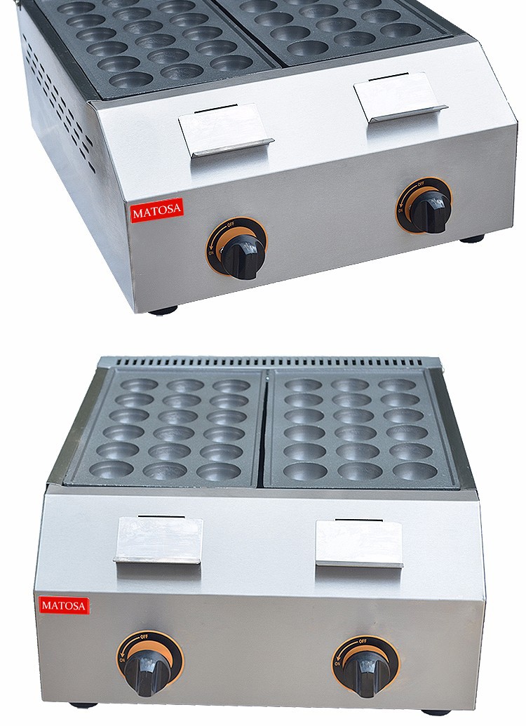 燃气鱼丸炉FY-1136.R商用三十六孔章鱼丸子机 双板虾扯蛋 鱼丸炉详情图5