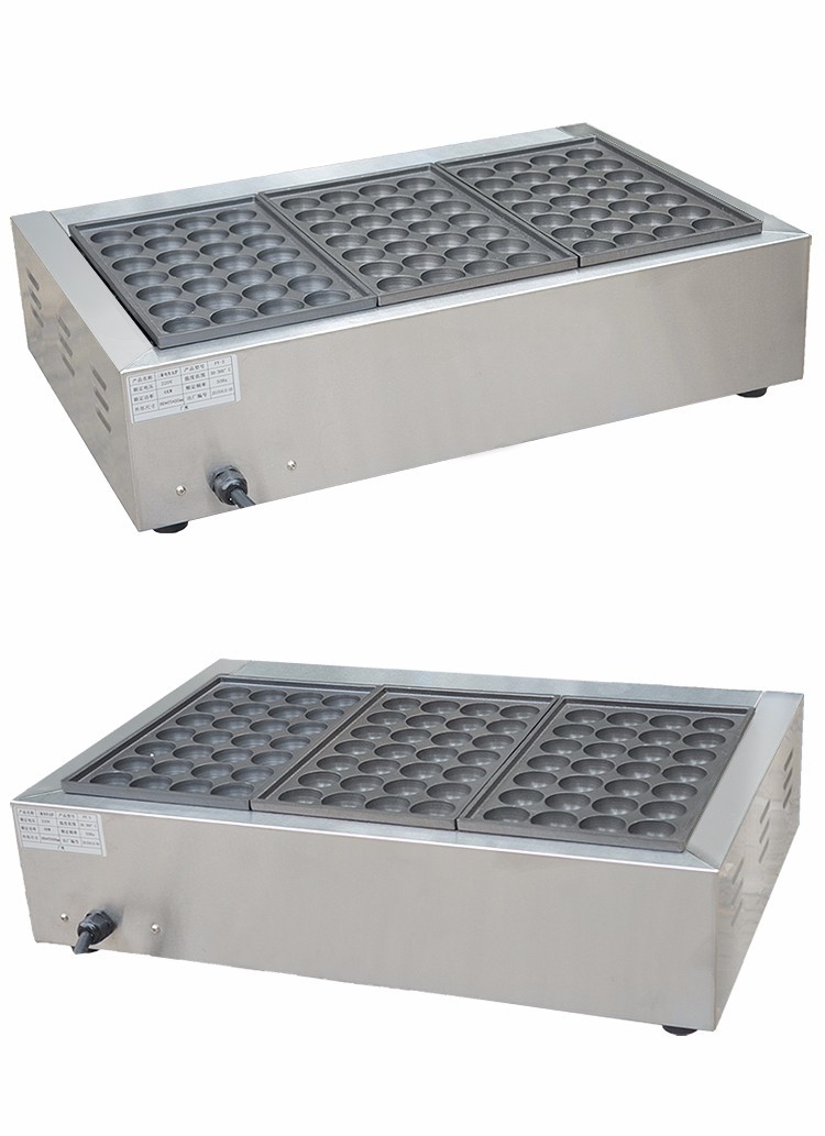 Electric three-plate fish ball stove FY-3, commercial octopus ball machine, shrimp egg pulling machine, octopus ball snack equipment detail image 4