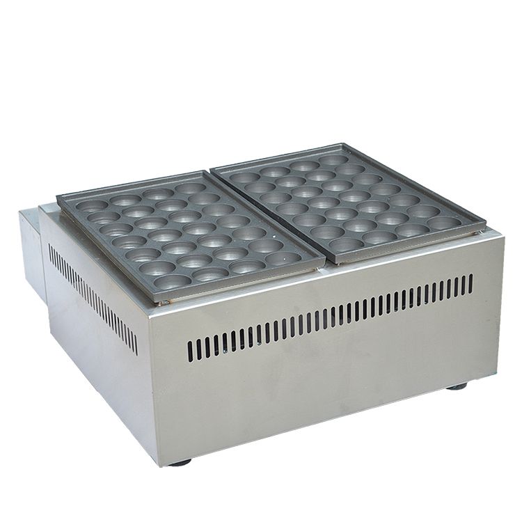 FY-55.R 56-hole gas fish ball stove, commercial 2-plate takoyaki 4 cm shrimp egg pulling machine Specification image