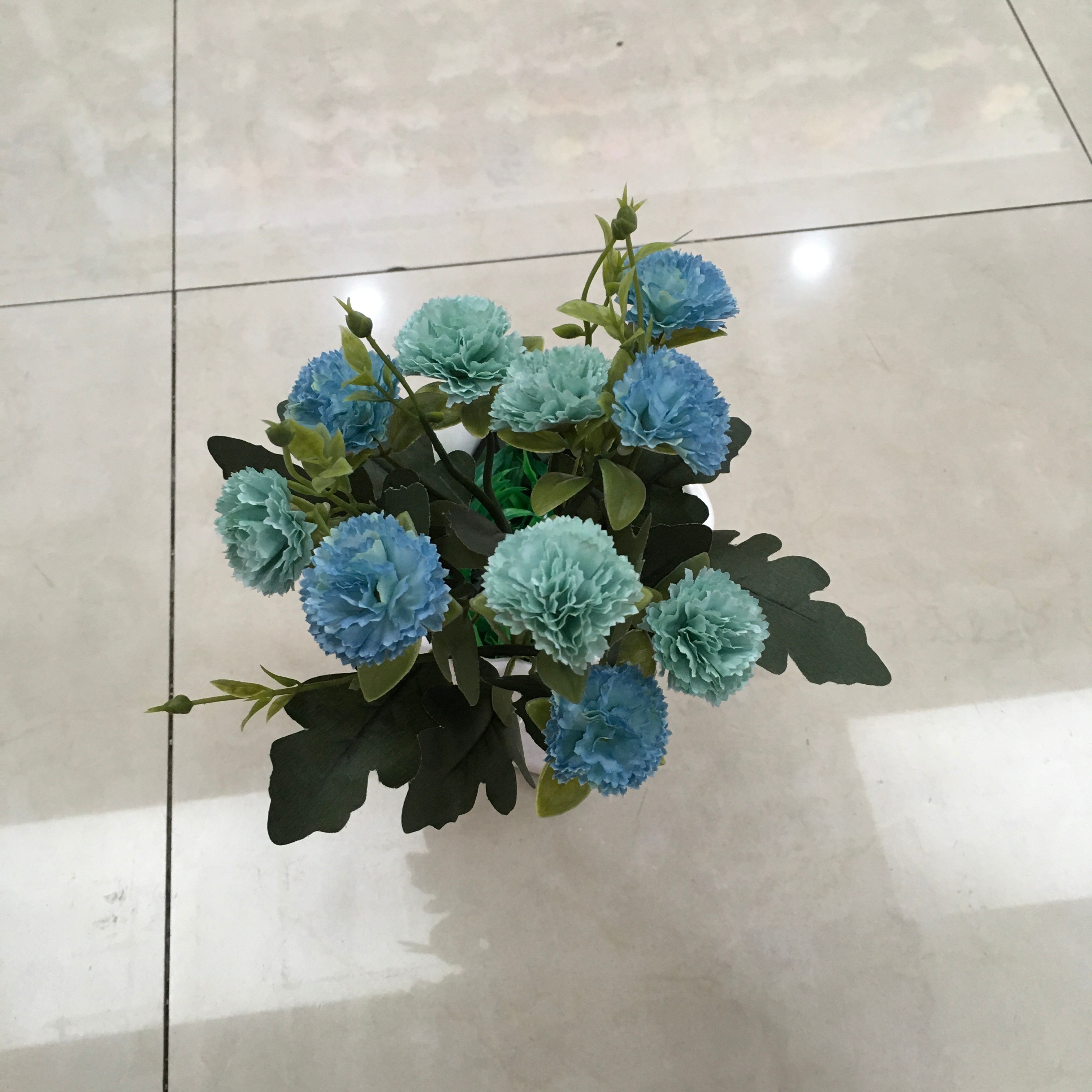 利利仿真花束假花客厅室外布置5叉10头皇冠丁香批发详情7
