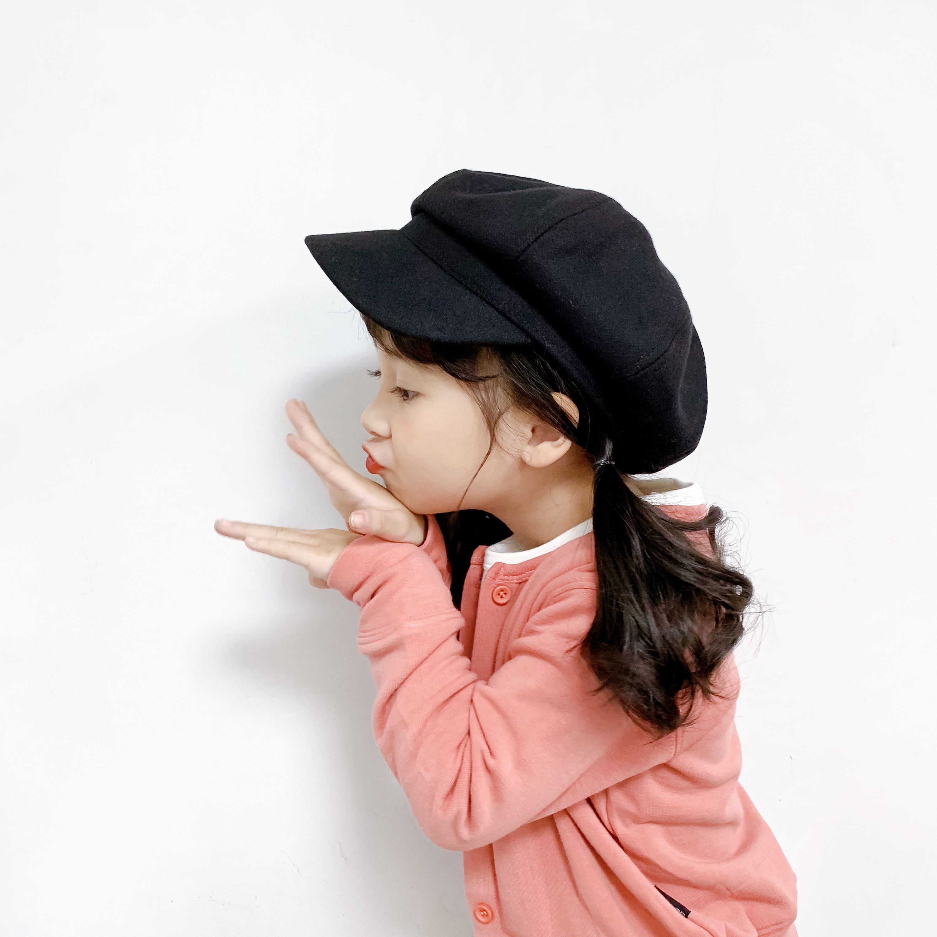 Autumn-Winter Wool Octagon Beret For Children 13
