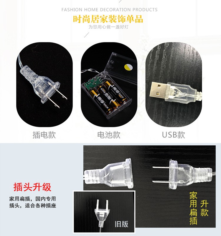 LED彩灯闪灯串灯满天星小彩灯装饰串灯少女收割机宿舍装饰星星灯详情图2