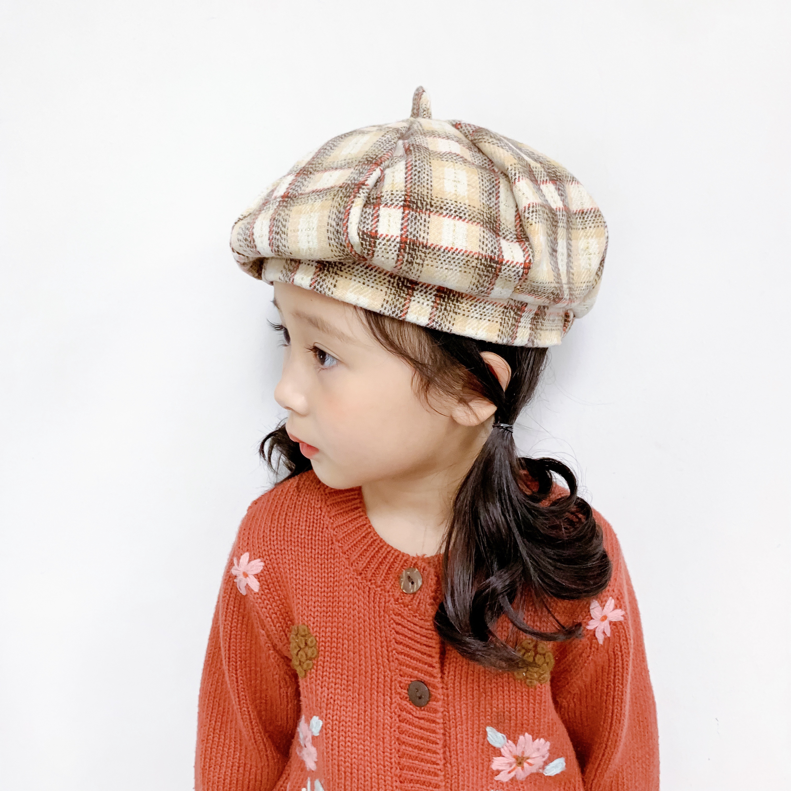 Autumn-Winter Wool Octagon Beret For Children 8