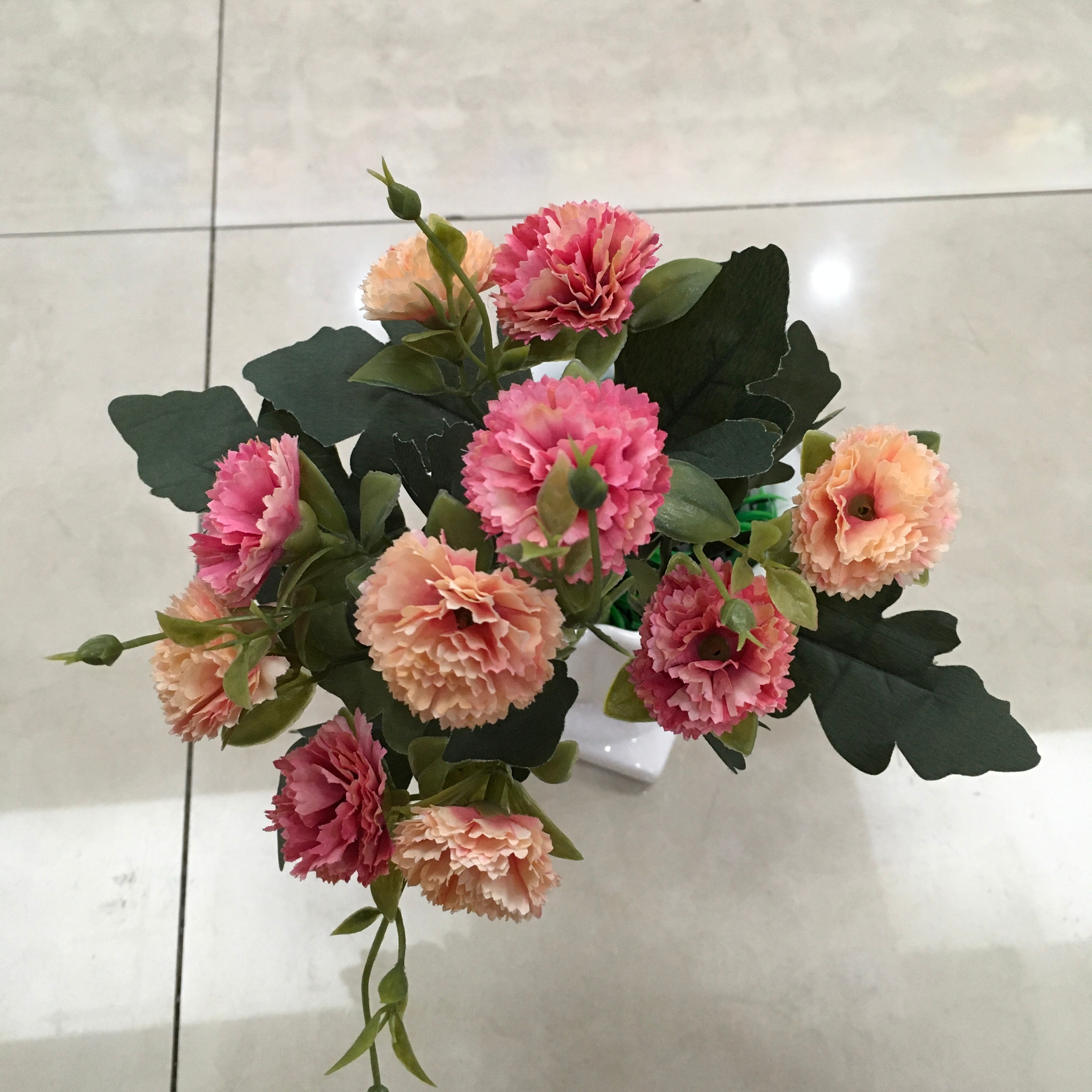利利仿真花束假花客厅室外布置5叉10头皇冠丁香批发详情6