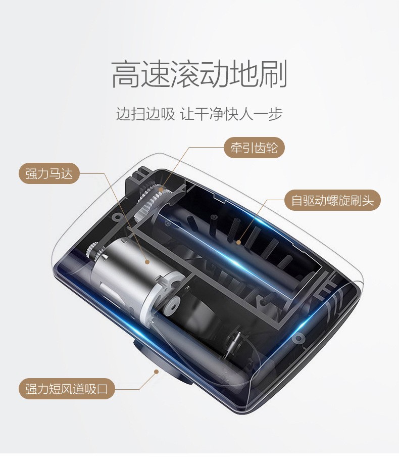 Frosted handle cordless black car vacuum cleaner, mopping cordless vacuum cleaner, high-power household vacuum cleaner for cars, frosted car vacuum cleaner detail image 12