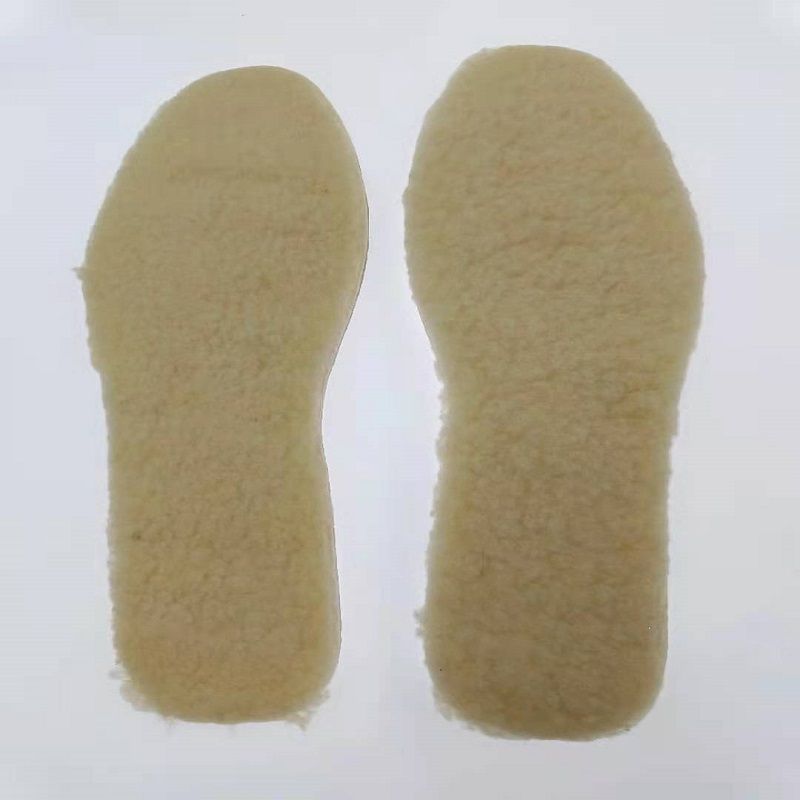Wholesale and export of 36731 insoles, custom-made insoles based on samples, lambskin faux wool processed insoles, thermal insoles, customizable insoles, aluminum foil thermal insoles details Picture