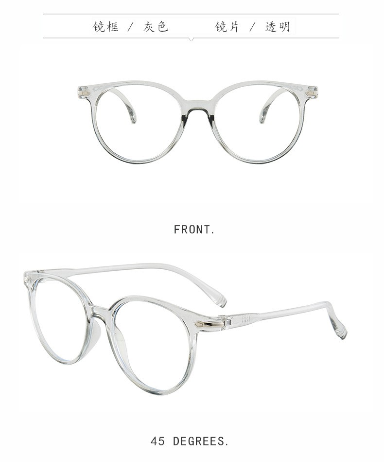 新款防蓝光眼镜 0003平光镜男女简约时尚金属点缀PC镜框跨境详情图8