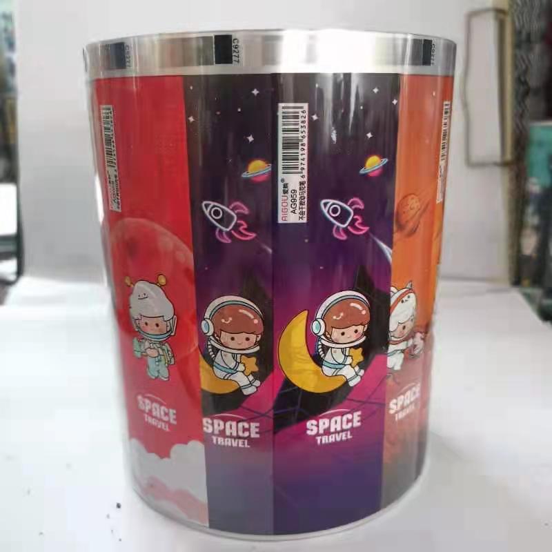 桐庐华创彩印厂紫色太空卡通人   ABS 热转印花膜