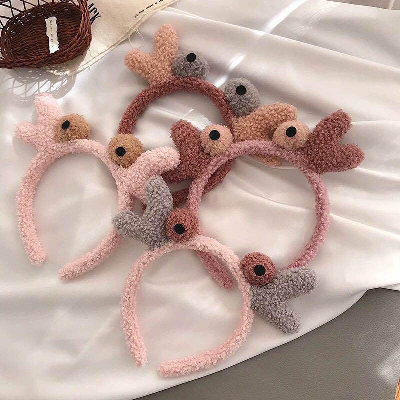 Cute cartoon children's headband, bear face wash and hair band, Korean Instagram Internet celebrity girl 8