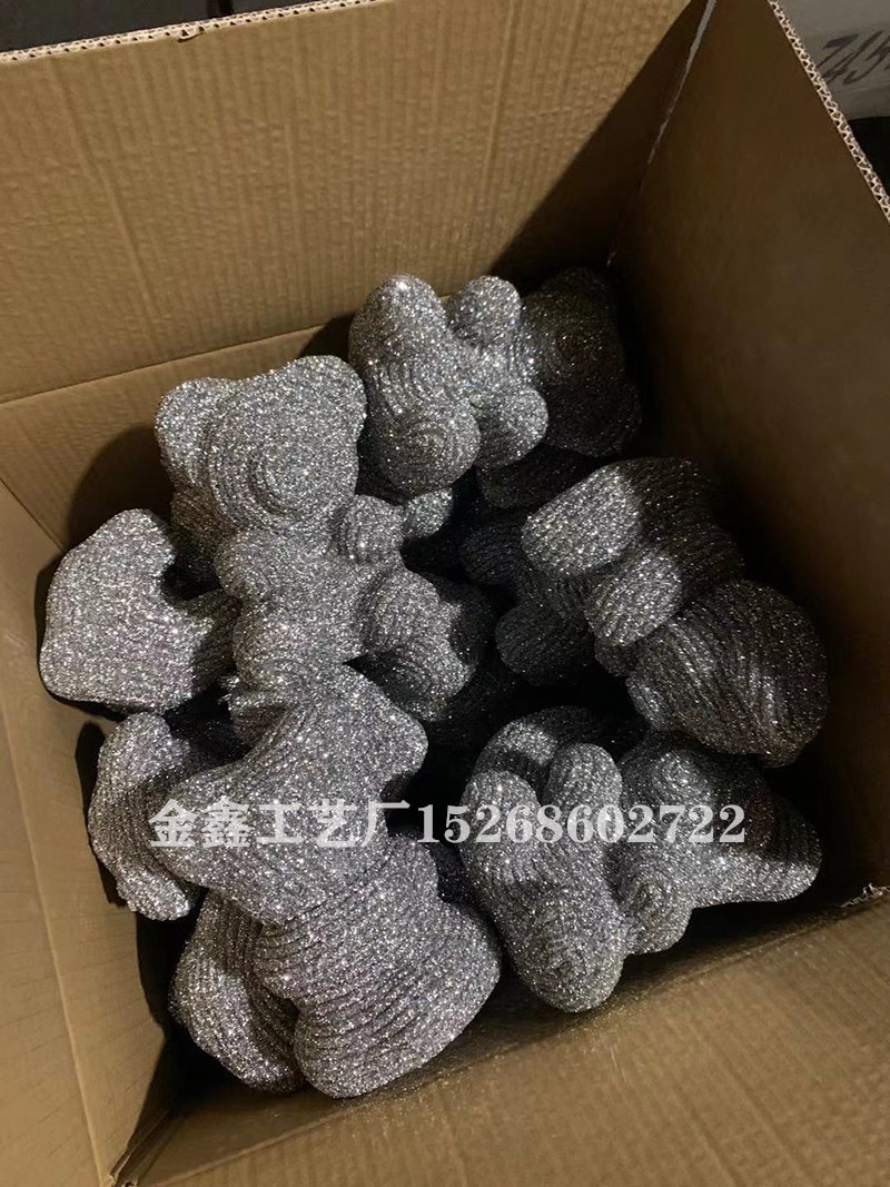 永生花泡沫玫瑰水晶钻石熊DIY创意泰迪公仔婚庆女友闺蜜生日礼物详情7