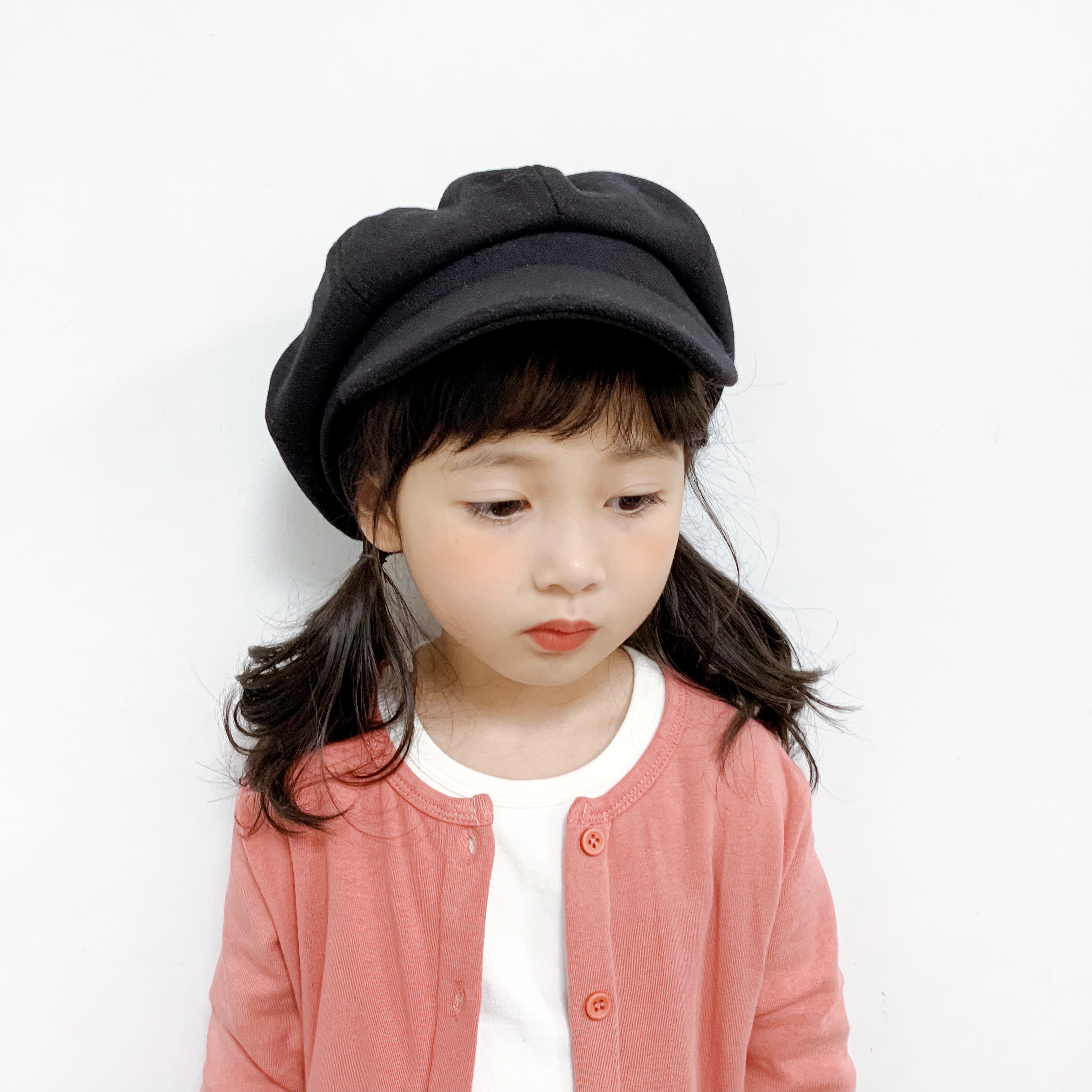 Autumn-Winter Wool Octagon Beret For Children 11