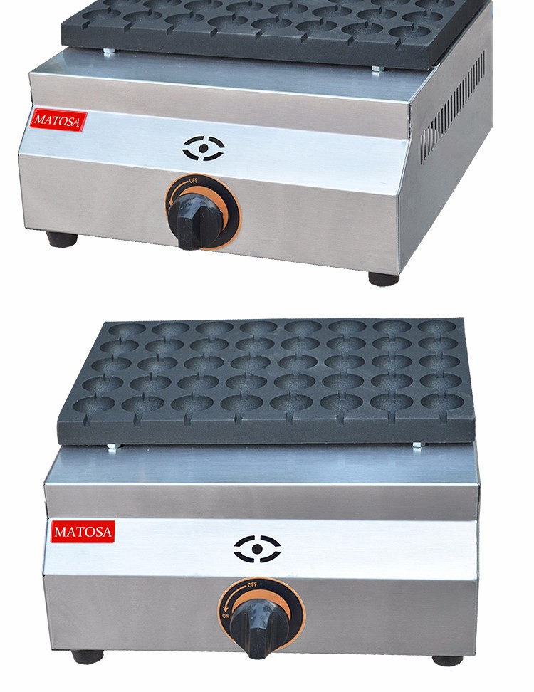40-hole gas quail egg oven FY-40.R octopus ball machine, bird egg oven, meatball snack machine detail image 5