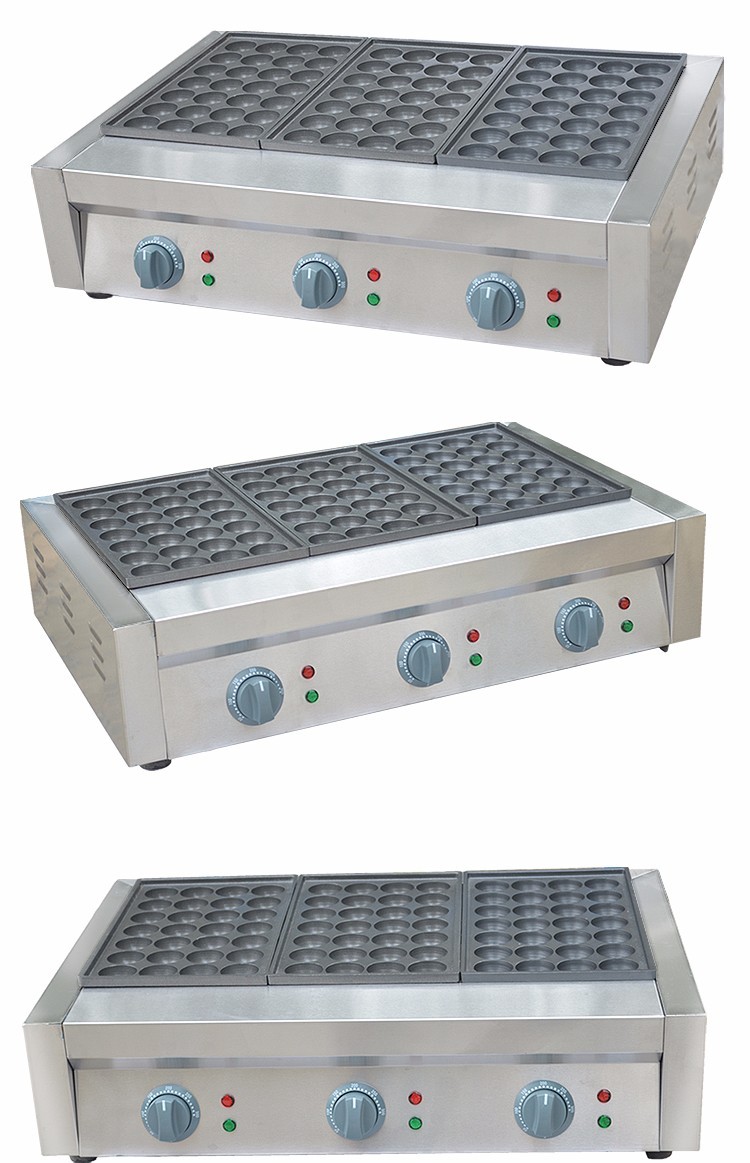 Electric three-plate fish ball stove FY-3, commercial octopus ball machine, shrimp egg pulling machine, octopus ball snack equipment detail image 5