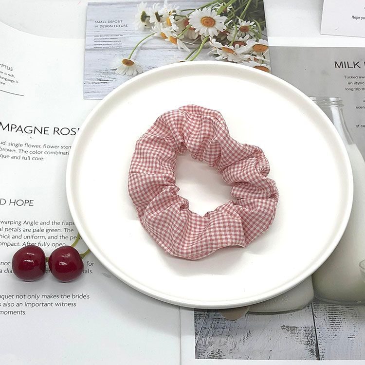 Thousand-bird pattern pig large intestine hair ring Item Picture