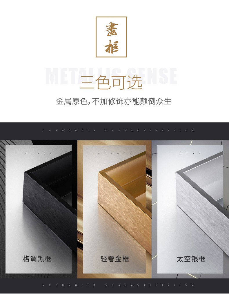 Modern Living Room Decorative Painting Triptych Sofa Background Wall Hanging Painting Modern Simple Light Luxury Mural Restaurant Wall Painting Application Scenario
