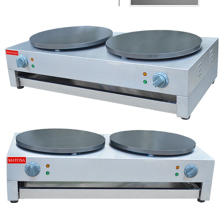 Double-head electric pancake oven FYA-2 commercial pancake machine, pancake maker, hand-held pancake machine, pancake baking machine equipment detail image 5