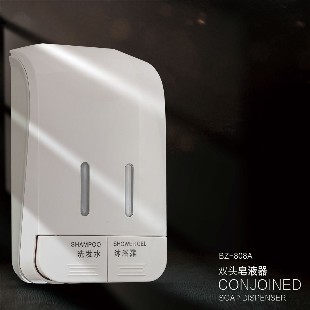 Hotel Homestay Club SPA Shampoo Body Wash Wall-mounted non-punchable soap dispenser Toilet double head hand sanitizer press bottle