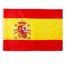 春亚纺90*150西班牙 旗 帜 现 货