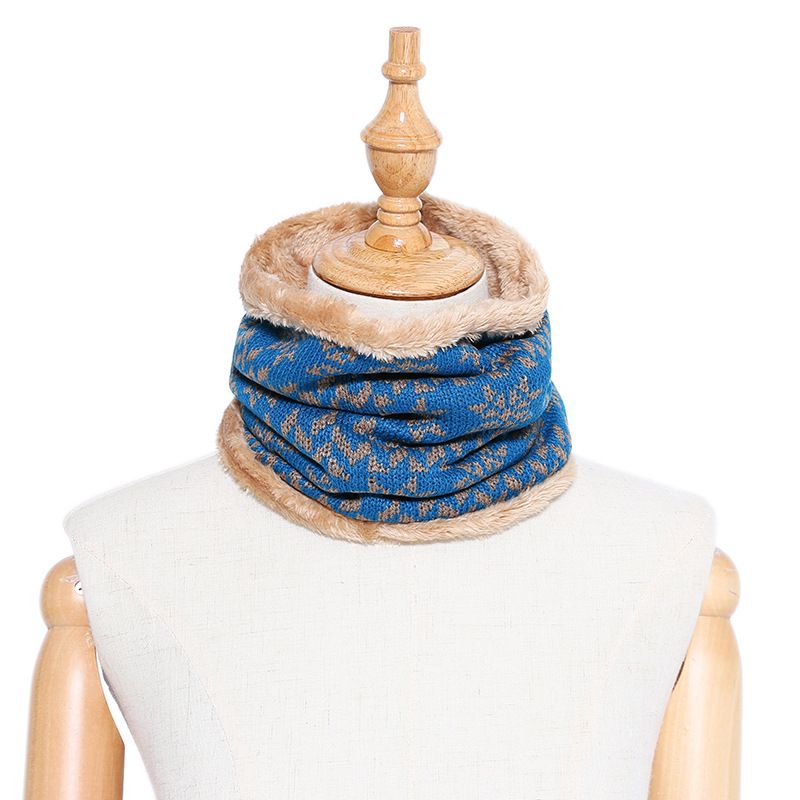 Jane Eyre Siyuan's new winter men's and women's knitted pullover and scarf cover, European and American warm and casual solid color scarf, Amazon AliExpress Specification image