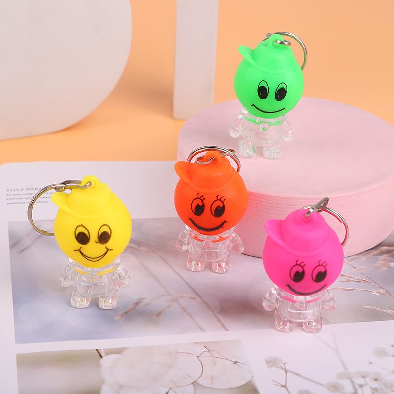 厂家直销创意新款笑脸透明钥匙扣灯微商引流 电子玩具  小礼品 高高电子玩具 1