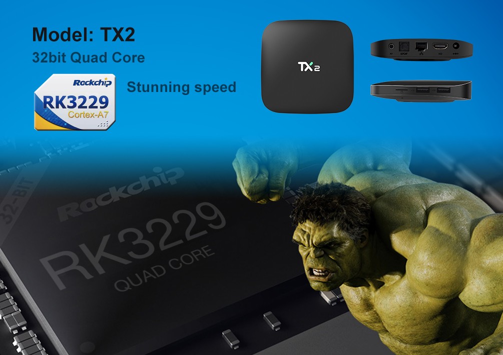 TV BOX TX2-R2 2G+16G RK3229 4K新品私模Android网络机顶盒详情图4