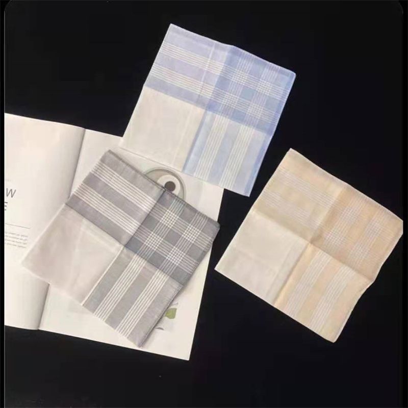 Small Fish Handkerchief Classic Hand Towel Old Handkerchief Striped Plaid Sweattowel Hand Towel 110