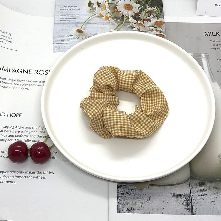 Thousand-bird pattern pig large intestine hair ring Specification drawing