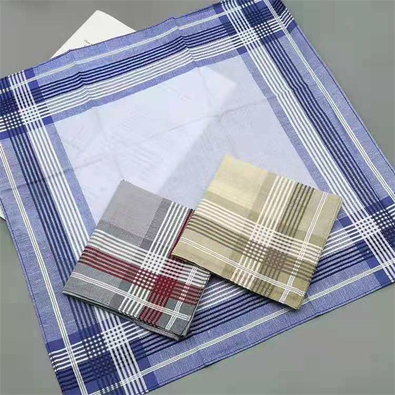 Small Fish Handkerchief Classic Hand Towel Old Handkerchief Striped Plaid Sweattowel Hand Towel 99