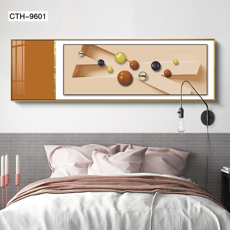 新中式客厅装饰画沙发背景墙山水墨三联抽象禅意风景挂画简约