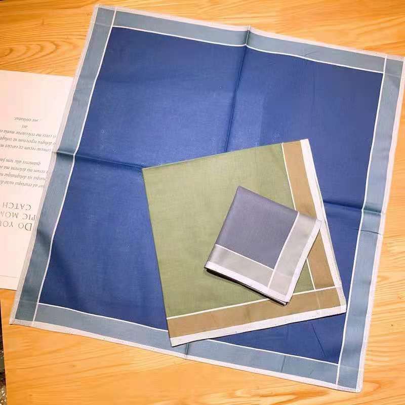 Small Fish Handkerchief Classic Hand Towel Old Handkerchief Striped Plaid Wicking Towel Hand Towel 93