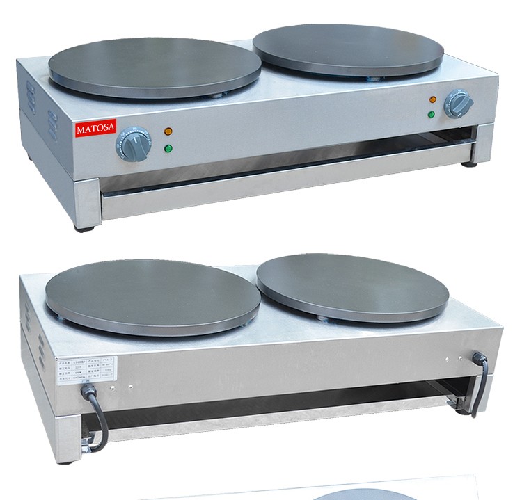 Double-head electric pancake oven FYA-2 commercial pancake machine, pancake maker, hand-held pancake machine, pancake baking machine equipment detail image 6