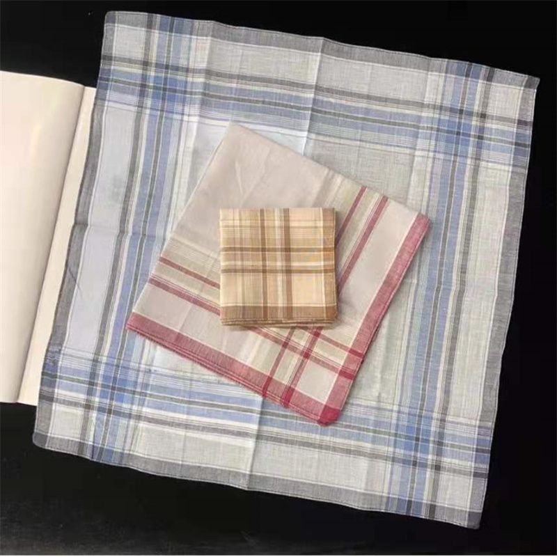 Small Fish Handkerchief Classic Hand Towel Old Handkerchief Striped Plaid Sweattowel Hand Towel 108
