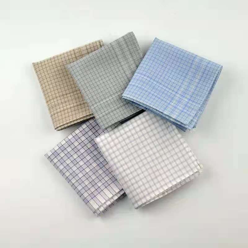 Small Fish Handkerchief Classic Hand Towel Old Handkerchief Striped Plaid Wicking Towel Hand Towel 91