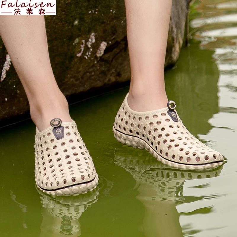 Clogs, women's summer outerwear, anti-slip thick-soled two-piece flip-flops, beach sandals, outdoor slippers, women's cool slippers, summer 5