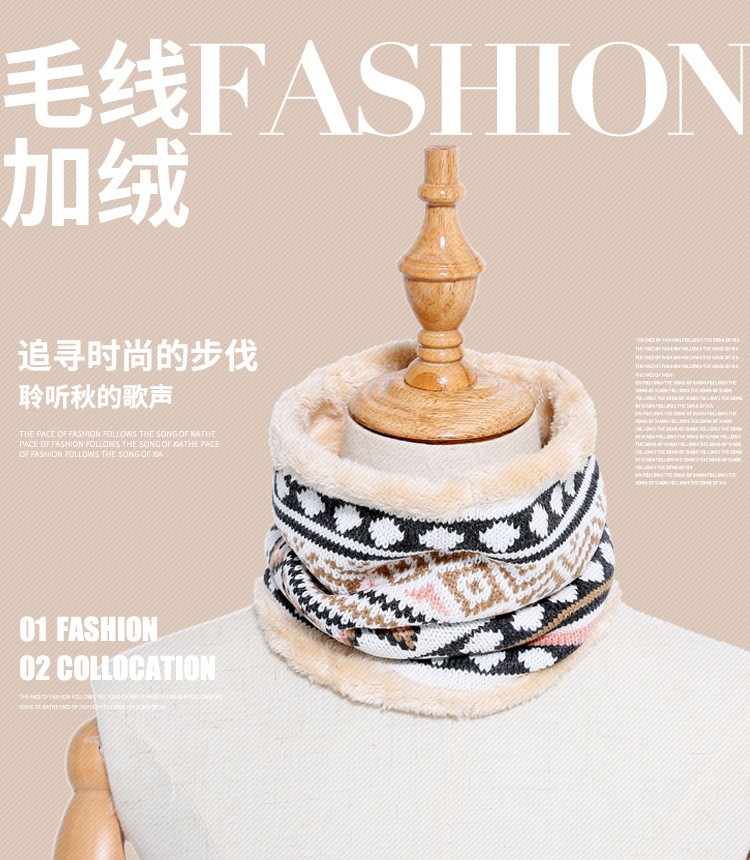 Jane Eyre Siyuan's new winter men's and women's knitted pullover and scarf cover, European and American warm and casual solid color scarf, Amazon AliExpress detail image 1