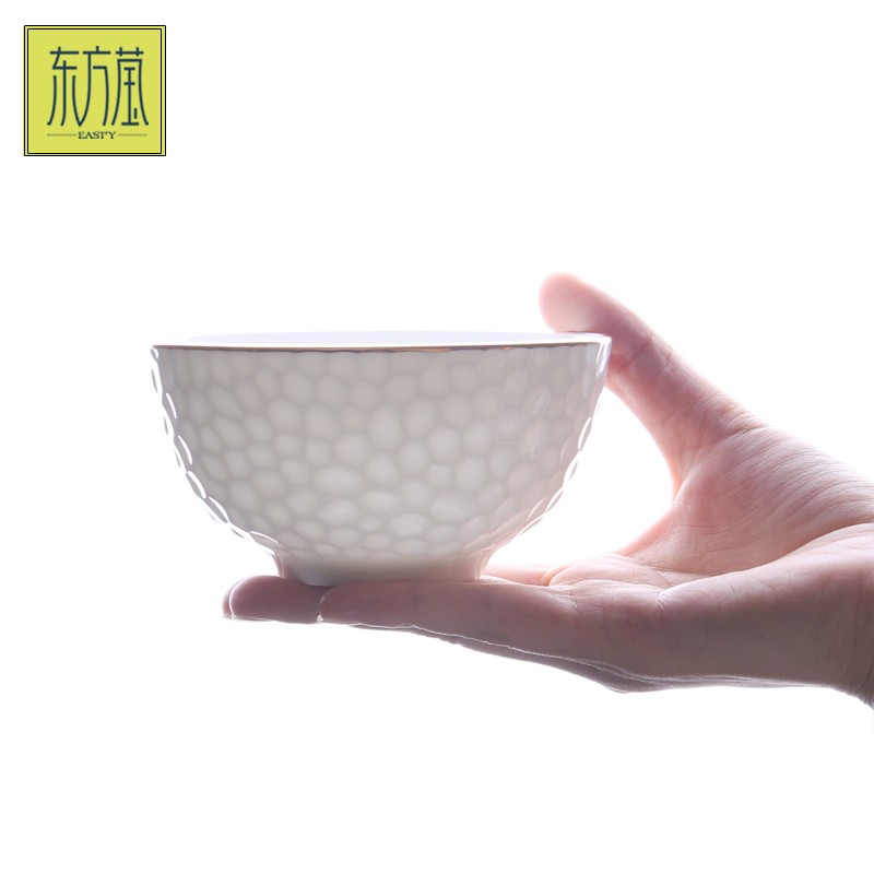 Ceramic bowls, gift bowls, rice bowls, bone China bowls, household bowls, noodle bowls, soup bowls, salad bowls, pork rib bowls, large bowls, small soup bowls, small bowls, solid color with gold edges detail image 8