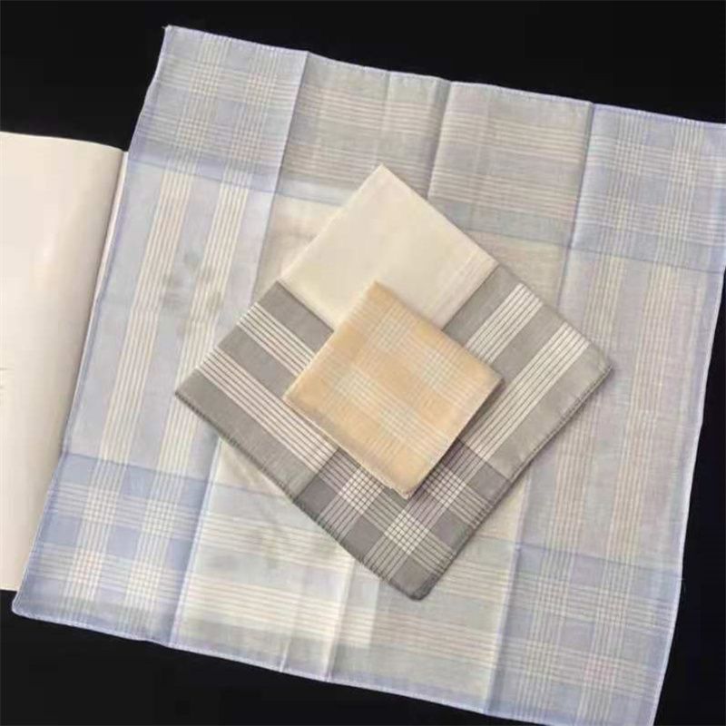 Small Fish Handkerchief Classic Hand Towel Old Handkerchief Striped Plaid Sweattowel Hand Towel 112