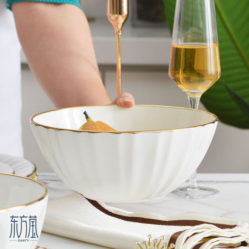 Ceramic bowls, gift bowls, bone China bowls, noodle bowls, soup bowls, small soup bowls, vegetable salad bowls, rice bowls, household rice bowls, small bowls, solid-color ceramics Item Picture