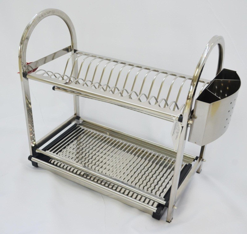 F250A two-layer stainless steel bowl rack detail image 1