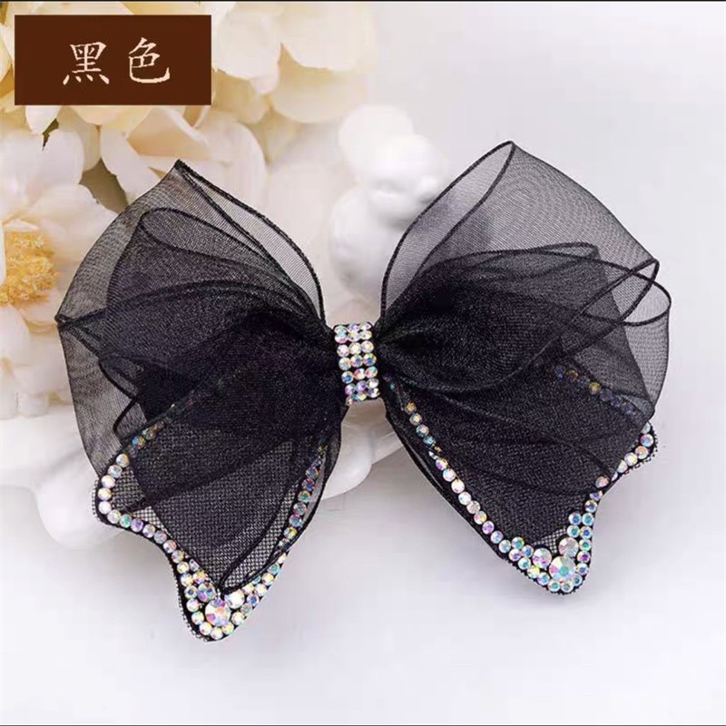 Silk Hair Clip Back Head Diamond Knot Hair Accessory Top Clip Hair Clip For Women Application Scenario